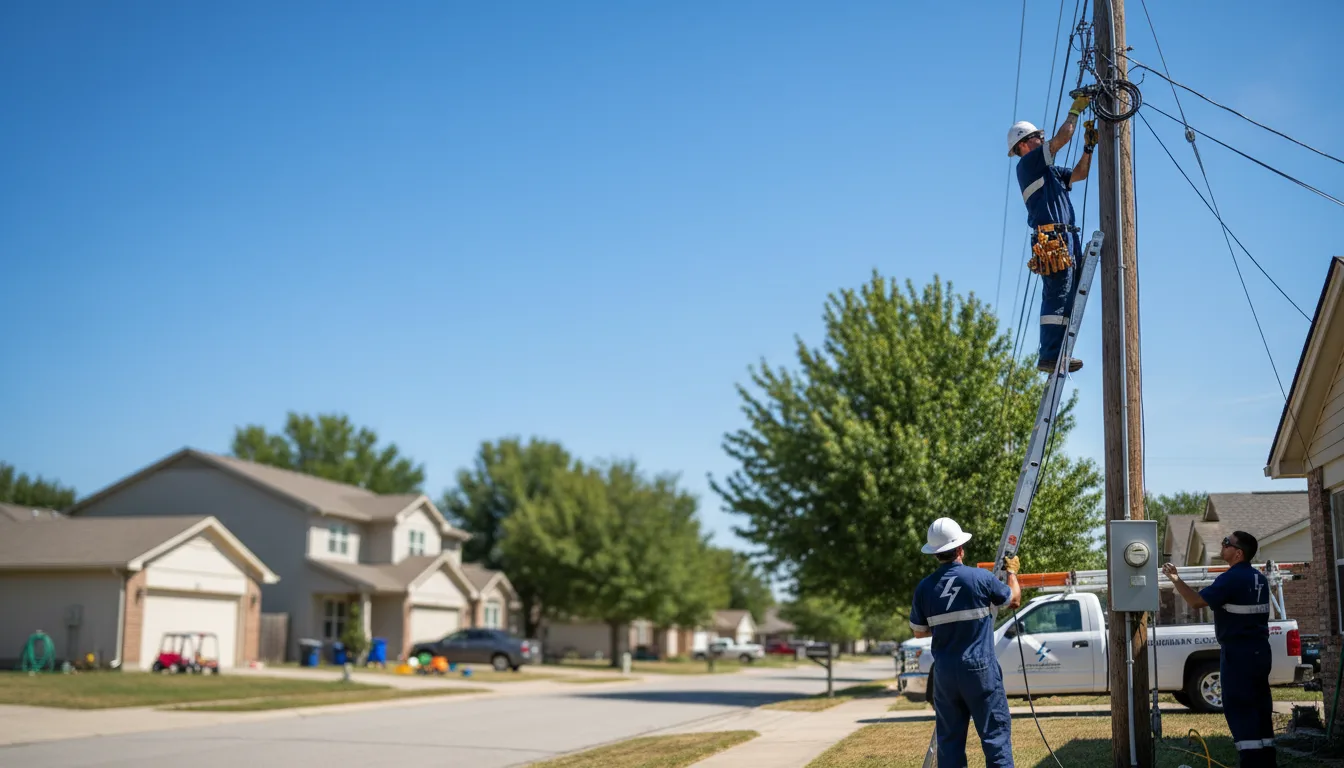 Residential electrician providing installation services in Bapchule, AZ